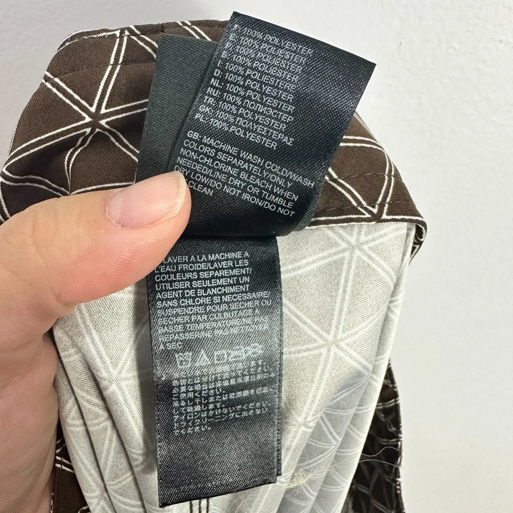 The North Face Board Shorts Men 32‎ Brown Geometric Beach Resort Surf Earthy